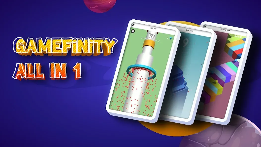 GameFinity: Arcade Mini games  [МОД Бесконечные монеты] Screenshot 1