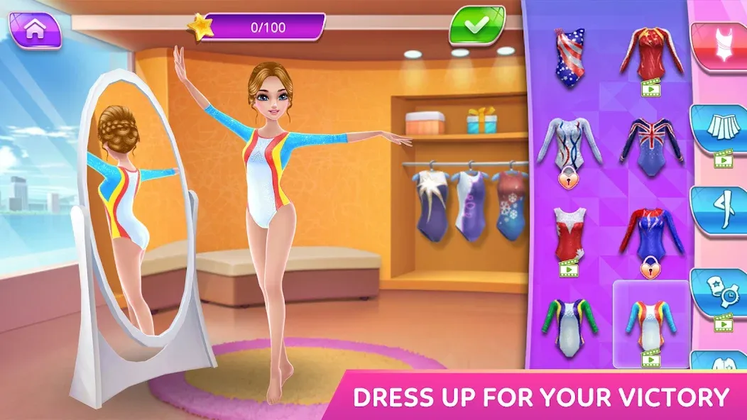 Gymnastics Superstar Star Girl  [МОД Много монет] Screenshot 1