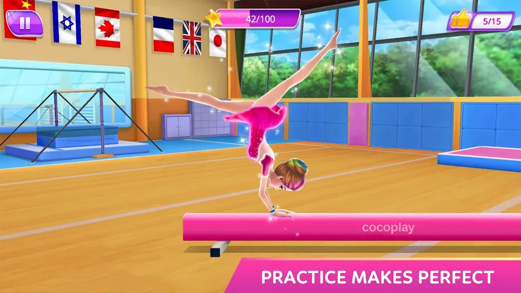 Gymnastics Superstar Star Girl  [МОД Много монет] Screenshot 4