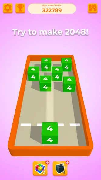 Chain Cube 2048: 3D merge game (Чейн Куб)  [МОД Меню] Screenshot 4