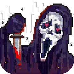 Взломанная Death Park Coloring Games (Дэт Парк игры раскраски)  [МОД Unlimited Money] - полная версия apk на Андроид