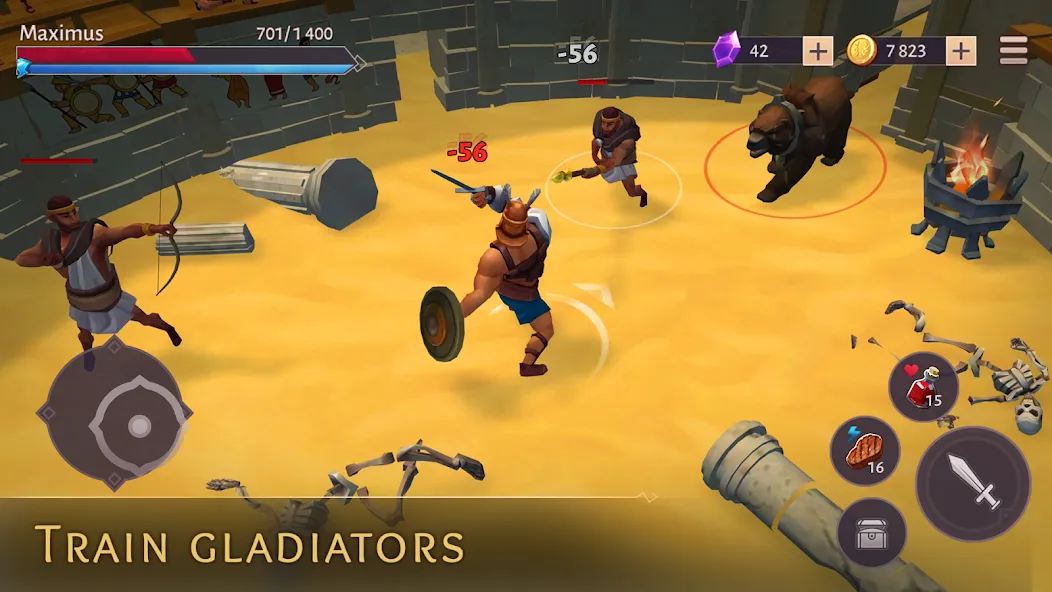 Gladiators: Survival in Rome  [МОД Бесконечные монеты] Screenshot 3