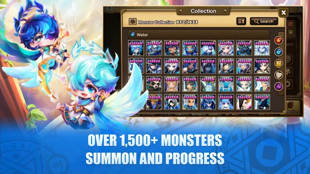 Summoners War  [МОД Бесконечные монеты] Screenshot 2