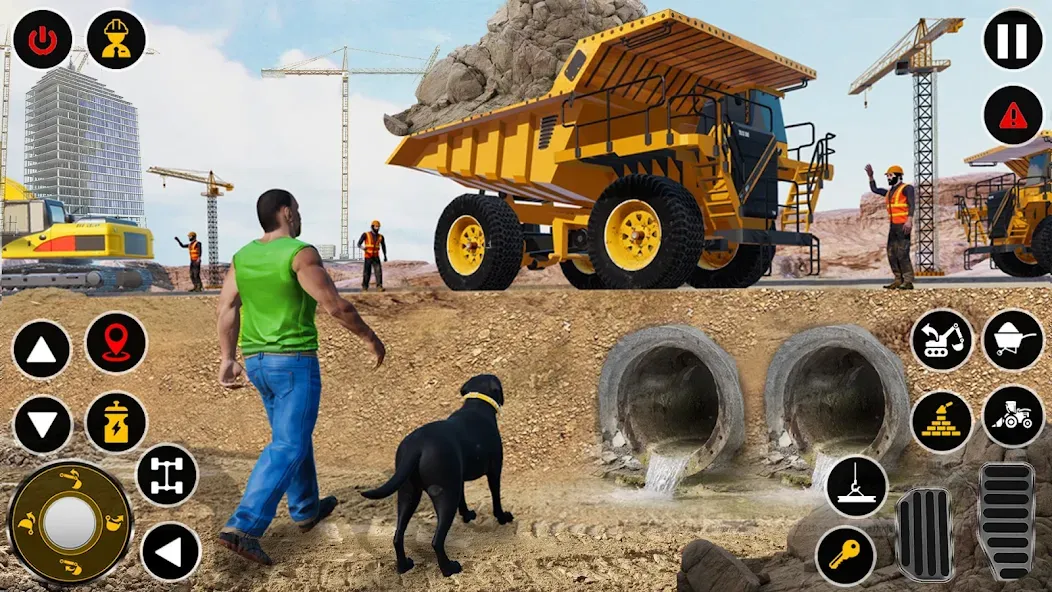 Construction Dump Truck Game (Конструкционный симулятор самосвала)  [МОД Menu] Screenshot 3