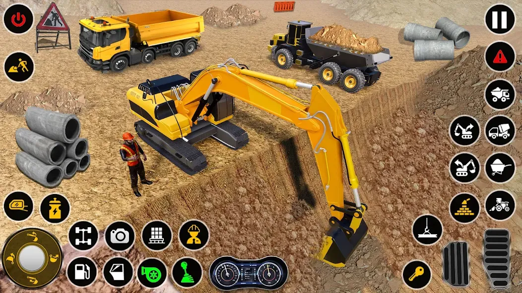 Construction Dump Truck Game (Конструкционный симулятор самосвала)  [МОД Menu] Screenshot 5