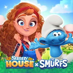 Скачать взлом Merge Manor x The Smurf Collab (Мердж Манор)  [МОД Unlocked] - стабильная версия apk на Андроид