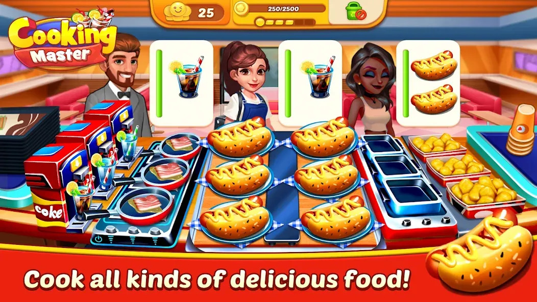 Cooking Master:Restaurant Game (Кукинг Мастер)  [МОД Menu] Screenshot 2