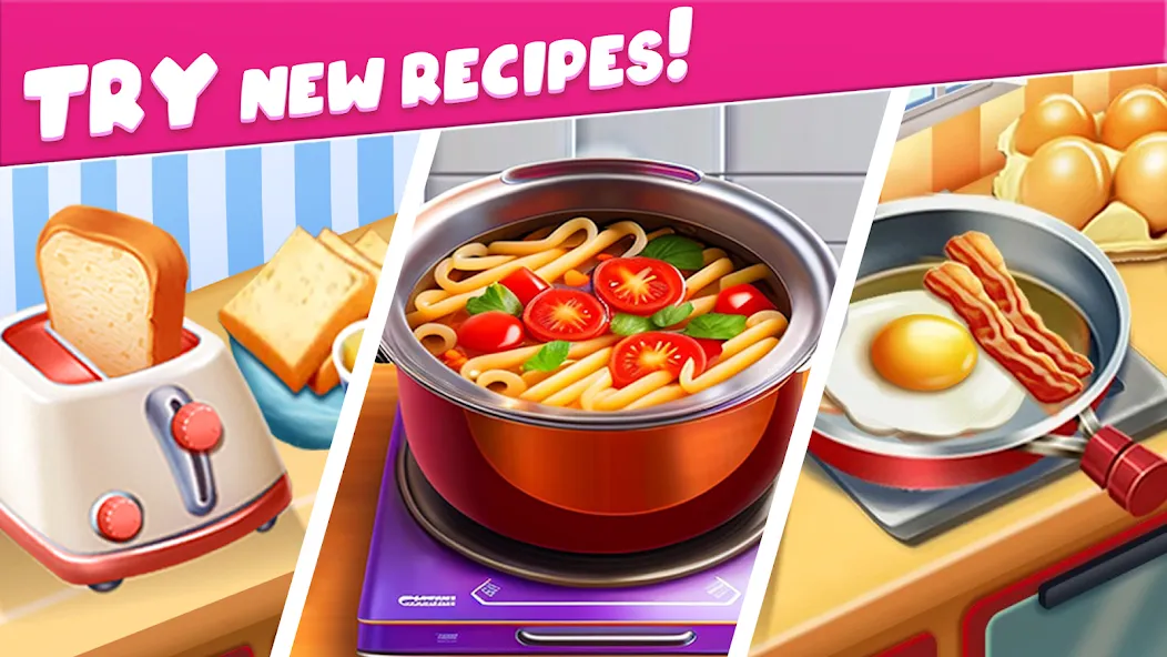 Cooking Taste Restaurant Games  [МОД Unlocked] Screenshot 2