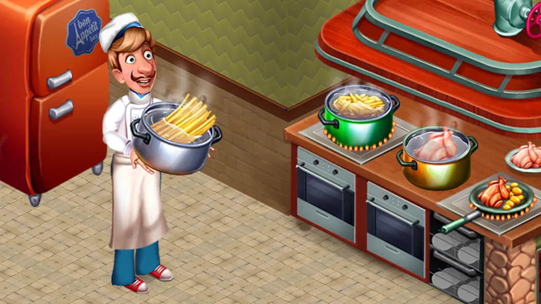 Cooking Team: Restaurant Games  [МОД Unlimited Money] Screenshot 2