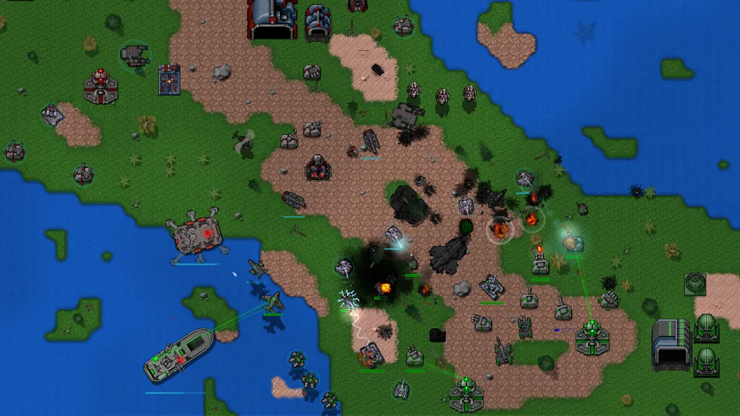 Rusted Warfare - Demo (Растущая война)  [МОД Unlocked] Screenshot 1