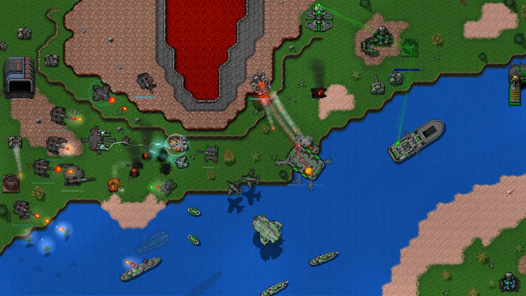 Rusted Warfare - Demo (Растущая война)  [МОД Unlocked] Screenshot 3