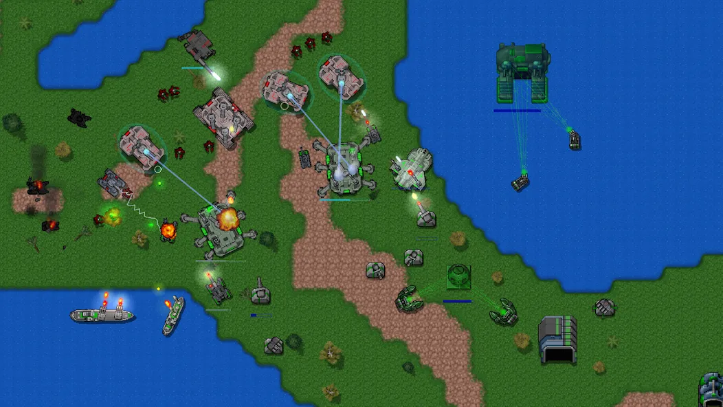 Rusted Warfare - Demo (Растущая война)  [МОД Unlocked] Screenshot 5