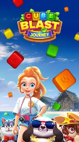 Cube Blast Journey: Toon & Toy (Кьюб Бласт Джорни)  [МОД Меню] Screenshot 1