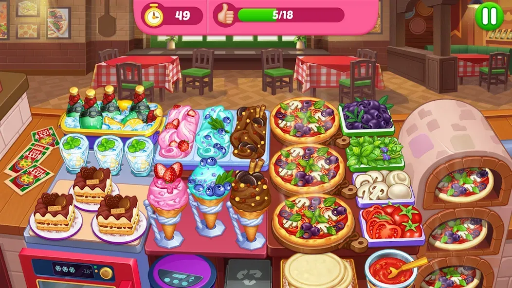 Crazy Cooking Diner: Chef Game (Крейзи кукинг дайнер)  [МОД Меню] Screenshot 2