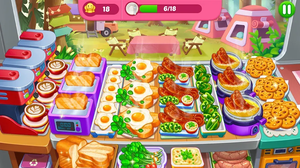 Crazy Cooking Diner: Chef Game (Крейзи кукинг дайнер)  [МОД Меню] Screenshot 3