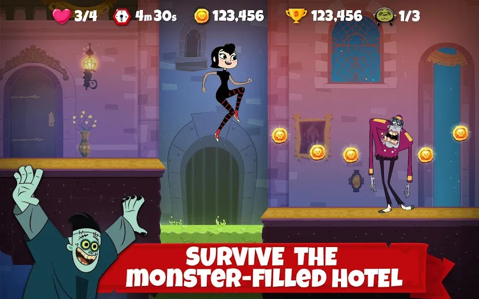 Hotel Transylvania Adventures  [МОД Много монет] Screenshot 1