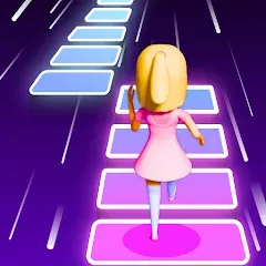 Взломанная Melody Run - Cute Popcat Music (Мелодия Ран)  [МОД Много монет] - полная версия apk на Андроид