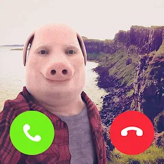 Взломанная John Pork In Video Call (Джон Порк ин Видео Колл)  [МОД Unlocked] - полная версия apk на Андроид