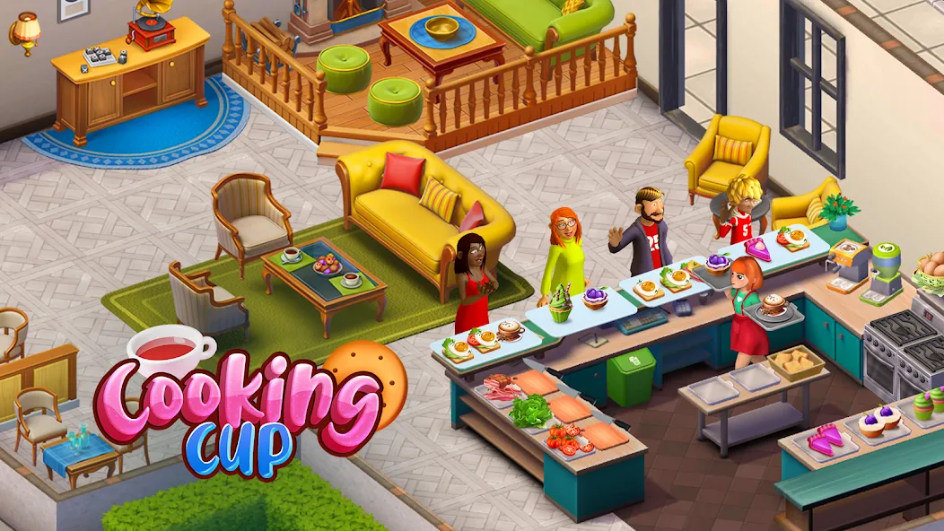 Cooking Cup: Fun Cafe Games (Кукинг Кап)  [МОД Mega Pack] Screenshot 1