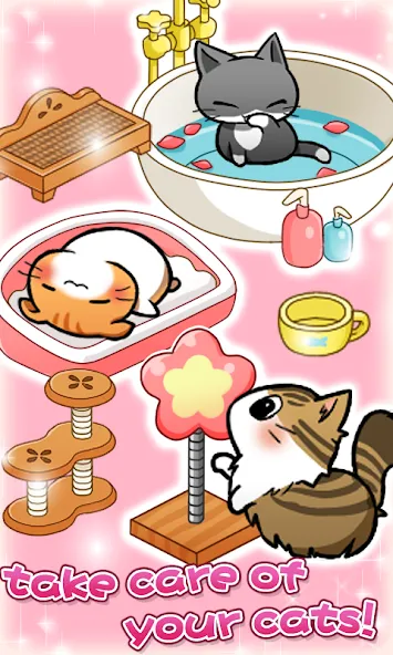 Cat Room - Cute Cat Games (Кэт Рум)  [МОД Бесконечные деньги] Screenshot 3