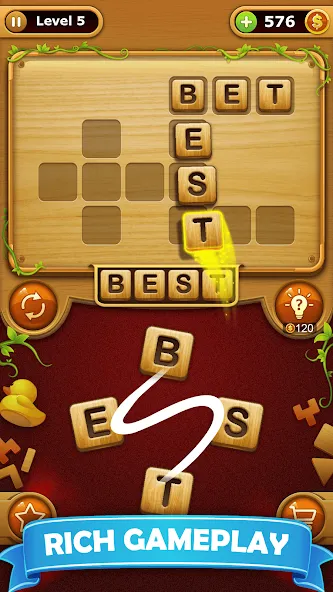 Word Connect - Word Games  [МОД Бесконечные монеты] Screenshot 2