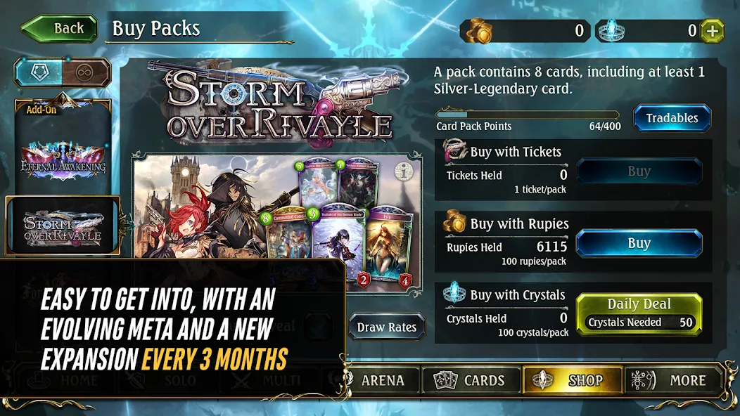 Shadowverse CCG (Шадовверс ККГ)  [МОД Бесконечные монеты] Screenshot 4