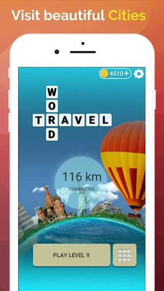 Word Travel: Wonders Trip Game  [МОД Unlimited Money] Screenshot 2