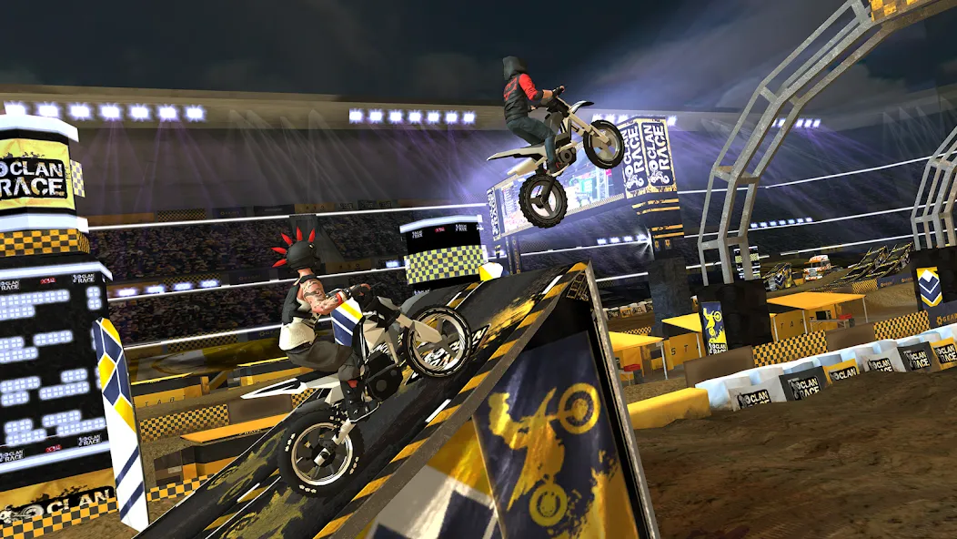 Clan Race: PVP Motocross races (Клан Рейс)  [МОД Много монет] Screenshot 1