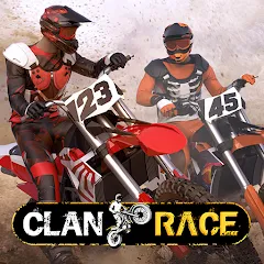 Скачать взлом Clan Race: PVP Motocross races (Клан Рейс)  [МОД Много монет] - последняя версия apk на Андроид