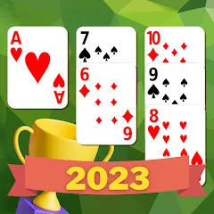 Взломанная Klondike Solitaire Offline  [МОД Бесконечные монеты] - полная версия apk на Андроид