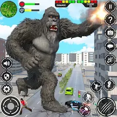 Скачать взломанную Giant Gorilla Bigfoot Monster (Энгри Горилла)  [МОД Все открыто] - последняя версия apk на Андроид