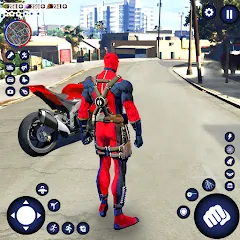 Взломанная Miami Rope Hero Spider Game 2  [МОД Menu] - полная версия apk на Андроид