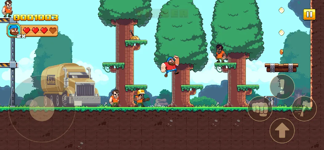 Timberman The Big Adventure (Тимбермен Большое Приключение)  [МОД Бесконечные монеты] Screenshot 2