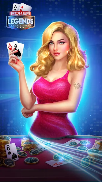 Poker Legends - Texas Hold'em (Покер Легенды)  [МОД Меню] Screenshot 1