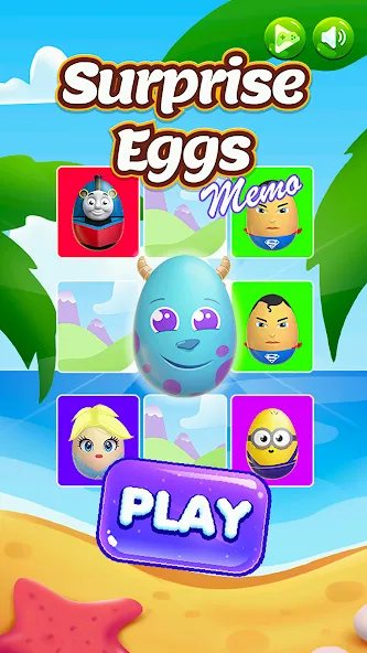 Surprise Eggs Memory (Сюрприз Яйца Мемо)  [МОД Бесконечные монеты] Screenshot 1