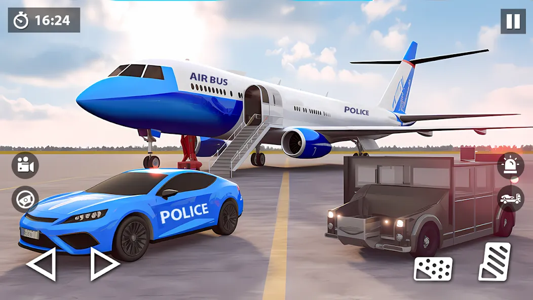 US Police Car Transporter Game (Полицейский транспорт игры)  [МОД Все открыто] Screenshot 2