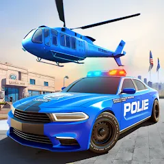 Скачать взлом US Police Car Transporter Game (Полицейский транспорт игры)  [МОД Все открыто] - стабильная версия apk на Андроид