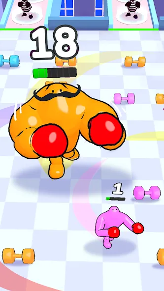 Punchy Race: Run & Fight Game (Панчи Рейс)  [МОД Много монет] Screenshot 2