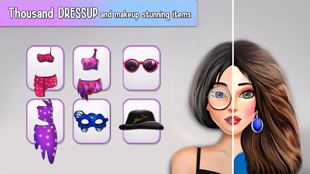 Fashion Stylist Makeup Dressup  [МОД Бесконечные монеты] Screenshot 4