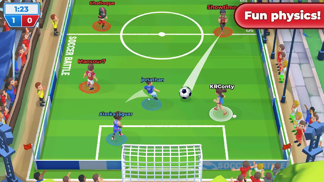 Soccer Battle -  PvP Football  [МОД Unlimited Money] Screenshot 2