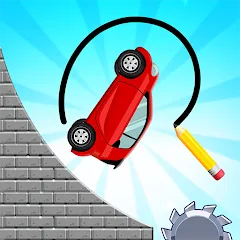 Взлом Draw 2 Bridge: Draw Save Car (Дроу 2 Бридж)  [МОД Unlimited Money] - последняя версия apk на Андроид