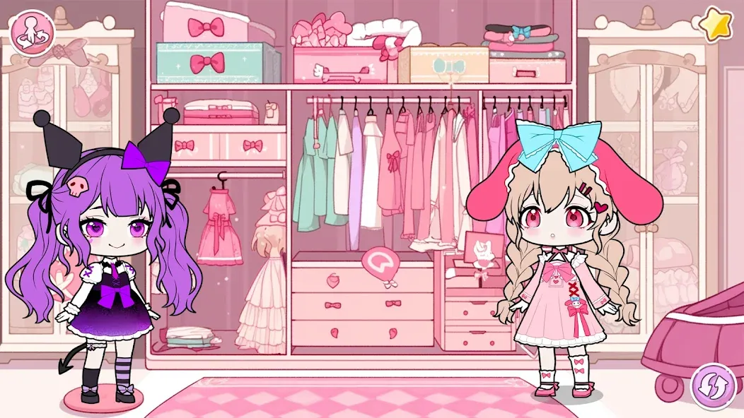 YOYO Doll School life Dress up (ЙОЙО Лайф ворлд)  [МОД Unlimited Money] Screenshot 1