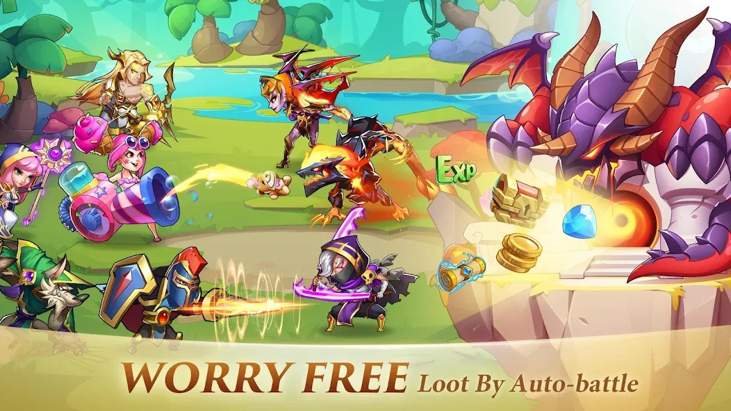 Idle Heroes (Айдел Хироес)  [МОД Mega Pack] Screenshot 3