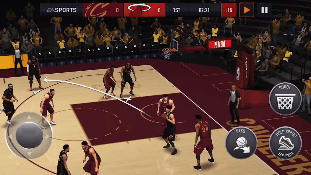 NBA Live Asia (НБА Лайв)  [МОД Unlocked] Screenshot 1