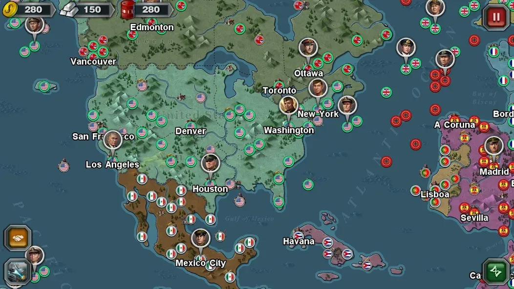 World Conqueror 3-WW2 Strategy (Ворлд Конкерор 3)  [МОД Бесконечные деньги] Screenshot 2