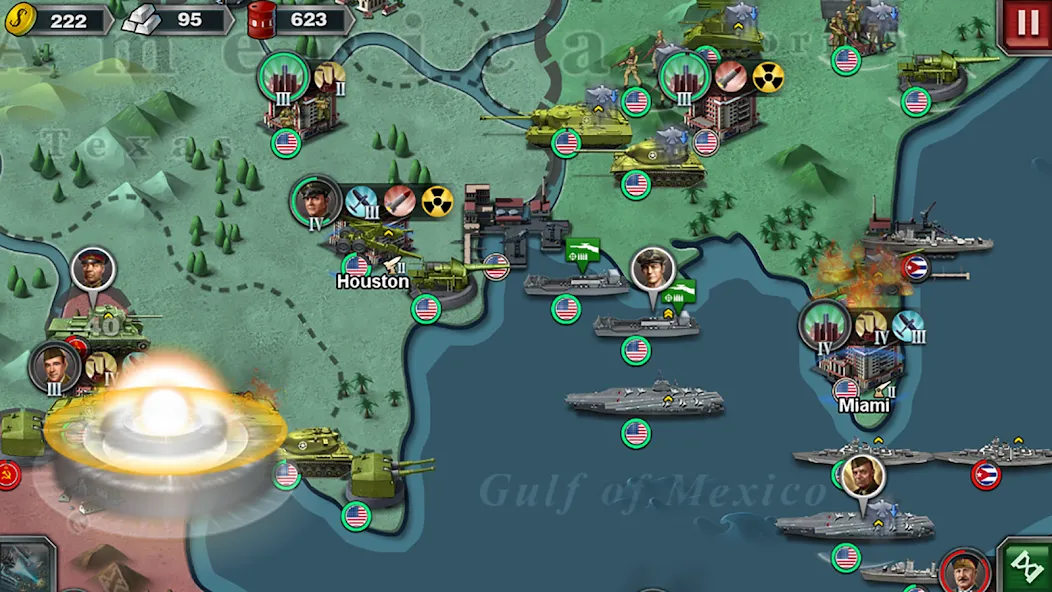 World Conqueror 3-WW2 Strategy (Ворлд Конкерор 3)  [МОД Бесконечные деньги] Screenshot 3