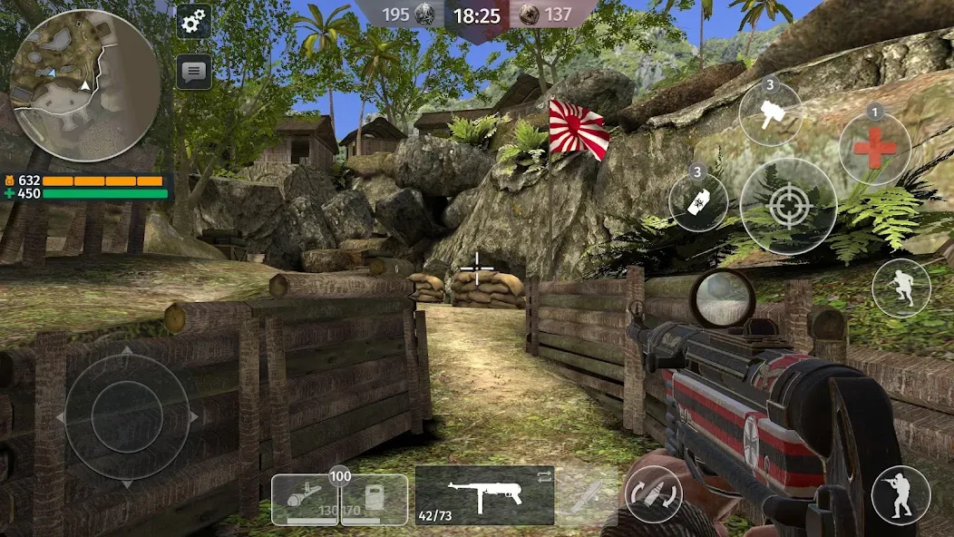 World War 2: Shooting Games (Вторая мировая война)  [МОД Бесконечные монеты] Screenshot 1