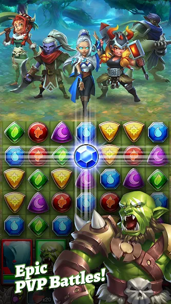 Dragon Strike: Puzzle RPG (Драгон Страйк)  [МОД Много денег] Screenshot 3