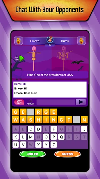 Online Hangman Word Game (Онлайн игра в слова Висельник)  [МОД Много монет] Screenshot 1