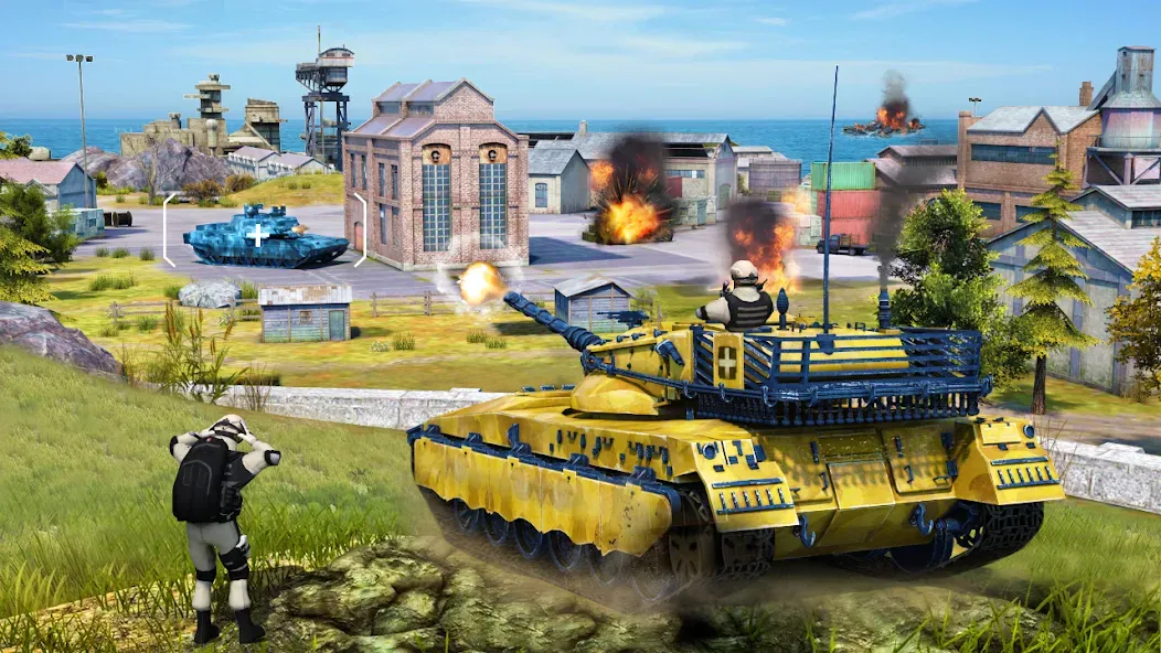 Tank Battle Army Games 2023  [МОД Unlimited Money] Screenshot 2